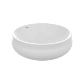 Creavit Beyaz GO140-00CB00E-0000 Gordo Tezgah Üstü Lavabo 40 cm Yuvarlak Çanak Lavabo