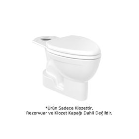 Creavit CK300-00CB00E-0000-SET Çocuk Beyaz Alttan Çıkışlı Klozet Seti