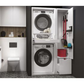 Creavit CM2070.01+MB2200.01 Çamaşır Kurutma Makinesi ve Mop Temizlik Malzeme Dolabı
