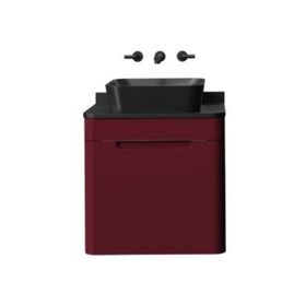 Creavit Colorit 60 cm Berry Tek Çekmeceli Lavabo Dolabı