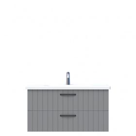 Creavit D10 Next Tezgah Altı 2 Çekmeceli 100 cm Gri Lake Lavabo Dolabı