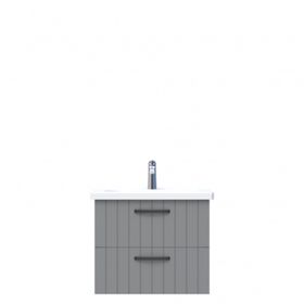 Creavit D10 Next Tezgah Altı 2 Çekmeceli 65 cm Gri Lake Lavabo Dolabı