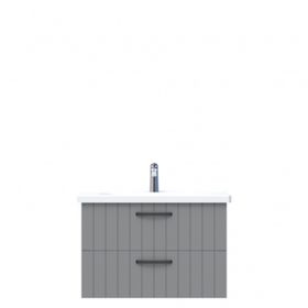 Creavit D10 Next Tezgah Altı 2 Çekmeceli 80 cm Gri Lake Lavabo Dolabı