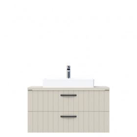 Creavit D10 Next Tezgah Üstü 2 Çekmeceli 100 cm Dafne Lake Lavabo Dolabı