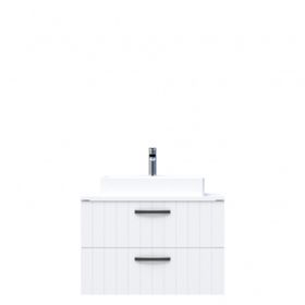 Creavit D10 Next Tezgah Üstü 2 Çekmeceli 80 cm Beyaz Lake Lavabo Dolabı