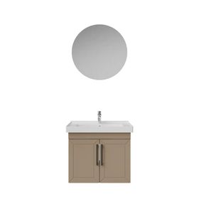 Creavit D20 Lake 100 cm Desenli Dafne Aynalı Çekmeceli Banyo Dolabı