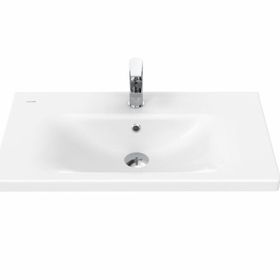 Creavit EK080 Beyaz Eksen Etajerli ve Dolap Uyumlu Lavabo
