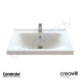Creavit Eksen 65 cm Etajerli Lavabo