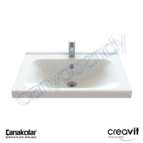 Creavit Eksen 65 cm Etajerli Lavabo