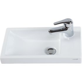 Creavit Elmas 25x45 cm Beyaz Tezgah Üstü Lavabo