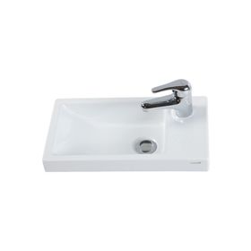 Creavit Elmas 25x45 cm Beyaz Tezgah Üstü Lavabo