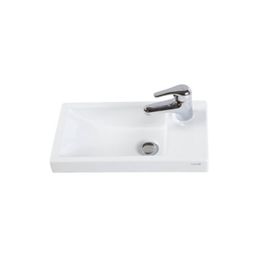 Creavit Elmas 25x45 cm Beyaz Tezgah Üstü Lavabo