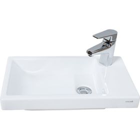 Creavit Elmas 30x50 cm Beyaz Tezgah Üstü Lavabo