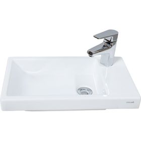 Creavit Elmas 30x50 cm Beyaz Tezgah Üstü Lavabo