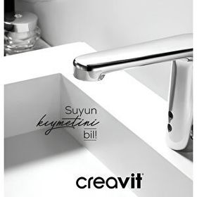 Creavit ES2400 Tek Su Girişli Fotoselli Lavabo Bataryası