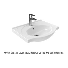 Creavit ET155 Beyaz Etol Etajerli ve Dolap Uyumlu Lavabo