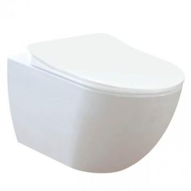 Creavit FE322-00MB00E-0000+SET Free Rim Off Kanalsız İnci Beyaz Asma Klozet