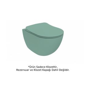 Creavit FE322-00NY00E-0000 Free Rim-Off Nil Yeşili Kanalsız Asma Klozet