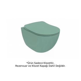 Creavit FE322-00NY00E-0000 Free Rim-Off Nil Yeşili Kanalsız Asma Klozet