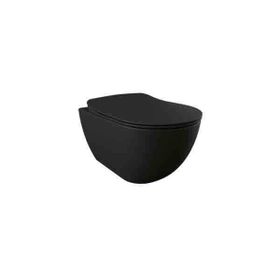 Creavit FE322-00SM00E-0000+SET Free Rim Off Kanalsız Mat Siyah Asma Klozet