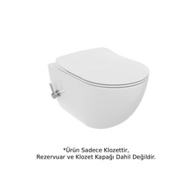 Creavit FE322-34CB00E-0001 Free Rim Off Entegre Soğuk Su Taharet Musluklu Asma Klozet