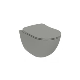 Creavit FE322 Cool Gray Free Rim-Off Asma Klozet ve Yavaş Kapanan Klozet Kapağı