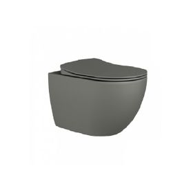 Creavit FE322 Cool Gray Free Rim-Off Asma Klozet ve Yavaş Kapanan Klozet Kapağı