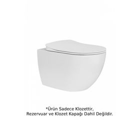 Creavit FE322 Free Rim-Off Kanalsız Parlak Beyaz Asma Klozet