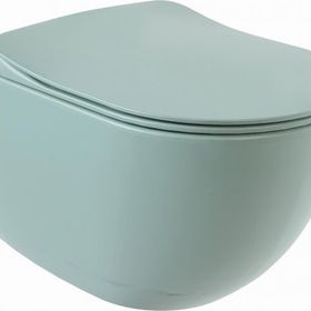 Creavit FE322 Yavaş Kapanır Kapak Nil Yeşili Free Rim-Off Asma Kanalsız Klozet