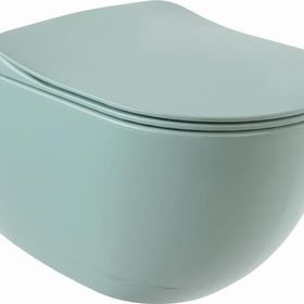 Creavit FE322 Yavaş Kapanır Kapak Nil Yeşili Free Rim-Off Asma Kanalsız Klozet