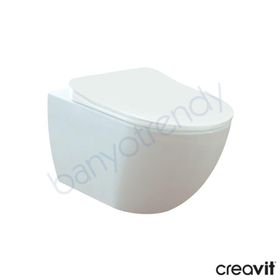 Creavit Free Kanalsız Asma Klozet ve Kapak