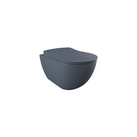 Creavit Free Rim-Off Asma Klozet+Basalt Mat Yavaş Kapanan Klozet Kapağı