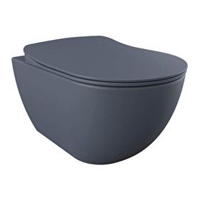 Creavit Free Rim-Off Asma Klozet+Basalt Mat Yavaş Kapanan Klozet Kapağı