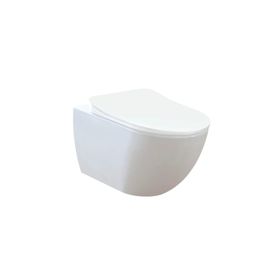 Creavit Free Rim-Off Kanalsız Asma Klozet +Yavaş Kapanan PP Kapak
