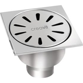 Creavit FS116A Paslanmaz Alttan 10x10 cm Yer Sifonu