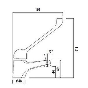 Creavit HM1105 Bedensel Engelli Lavabo Armatürü