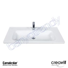 Creavit İdeal 100 cm Etajerli Lavabo