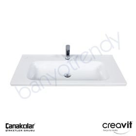 Creavit İdeal 90 cm Etajerli Lavabo
