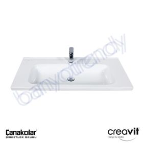 Creavit İdeal 90 cm Etajerli Lavabo