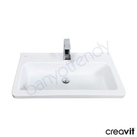 Creavit İpek 80 cm Etajerli Lavabo