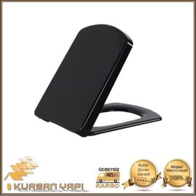 Creavit Lara KC3541 Siyah Duroplast Amortisörlü Klozet Kapağı