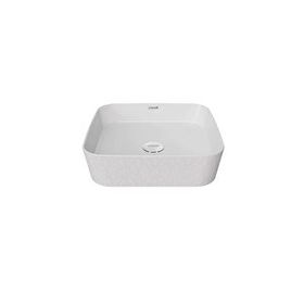Creavit Loop 40 cm Selçuklu Rölyef Uygulamalı Kare Çanak Lavabo