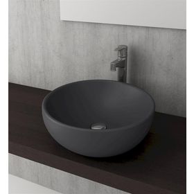 Creavit Loop 45 cm Mat Antrasit Yuvarlak Çanak Lavabo