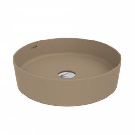 Creavit Loop 45 cm Mat Cappuccino Yuvarlak Çanak Lavabo