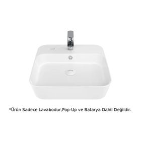 Creavit LP040 LOOP Beyaz 45 cm Masa Üstü İnce Lavabo