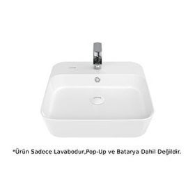 Creavit LP040 LOOP Beyaz 45 cm Masa Üstü İnce Lavabo