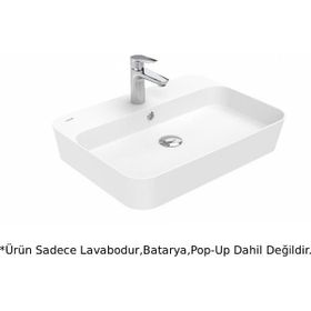 Creavit LP040 LOOP Beyaz 60 cm Masa Üstü İnce Lavabo