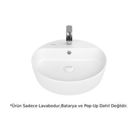 Creavit Lp145 Loop Beyaz 45 cm Masa Üstü Çanak Lavabo