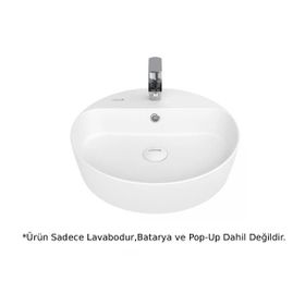 Creavit Lp145 Loop Beyaz 45 cm Masa Üstü Çanak Lavabo