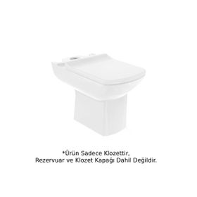 Creavit LR310-00CB00E-0000+SET Lara Arkadan Çıkışlı Beyaz Duvara Tam Dayalı Klozet